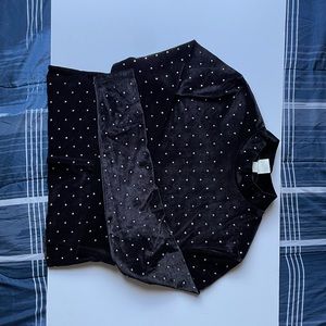 Bedazzled mock turtleneck